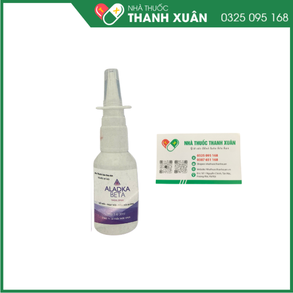 Thuốc xịt Aladka Beta điều trị các bệnh viêm mũi, sổ mũi, viêm mũi dị ứng